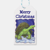 Tortoise kerstcadeaus cadeaulabel (Voorkant)