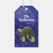 Tortoise kerstcadeaus cadeaulabel (Achterkant)