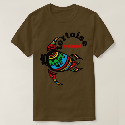 Tortoise-kleur T-shirt (Design voorkant)