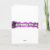 Tortoise Knight Birthday Card Kaart (Achterkant)