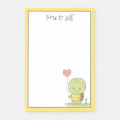 Tortoise met een ballon op maat post-it® notes (Voorkant)