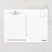 Tortoise met hartpatroon briefkaart (Achterkant)