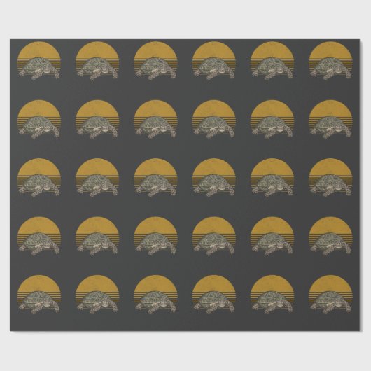 tortoise-omloopschroef cadeaupapier (Vlak)