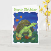 Tortoise Party Centre Kaart (Gele Bloem)