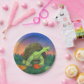 Tortoise Party Centre Papieren Bordje (Feest)