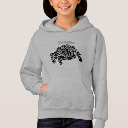 Tortoise personaliseert naam sweatshirt (Voorkant)