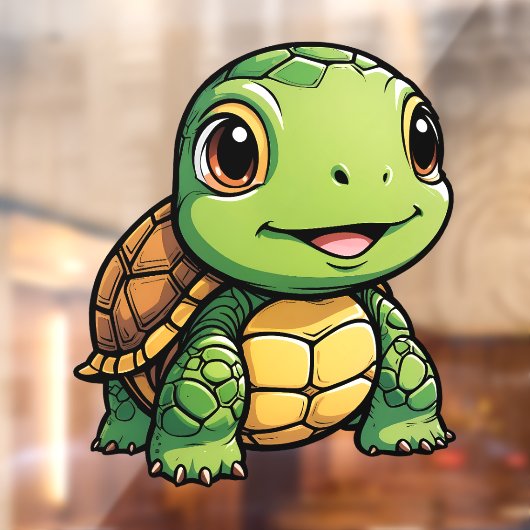 Tortoise Raamsticker (Vel 2)