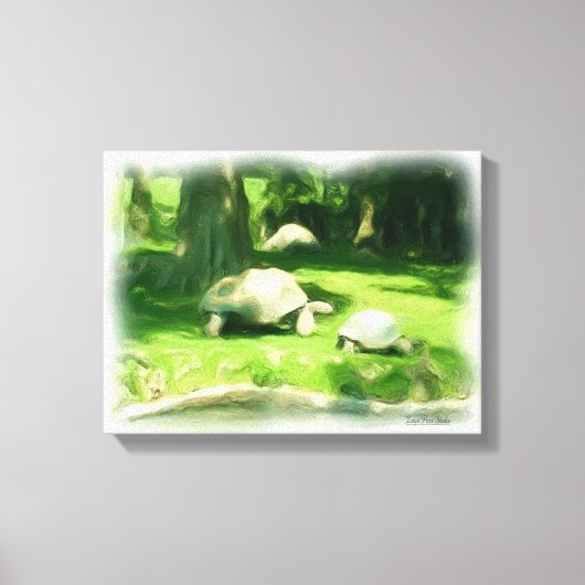 Tortoise Race Canvas Afdruk (Voorkant)
