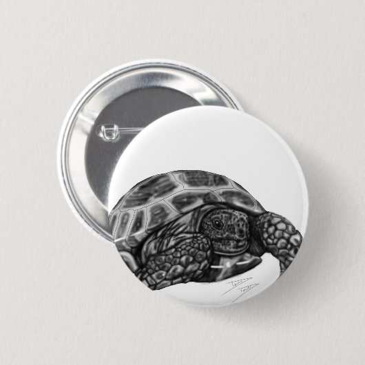 Tortoise Ronde Button 5,7 Cm (Voorkant /achterkant)