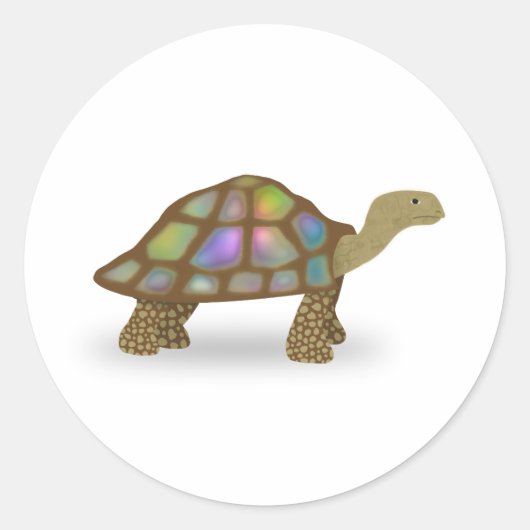 Tortoise Ronde Sticker (Voorkant)