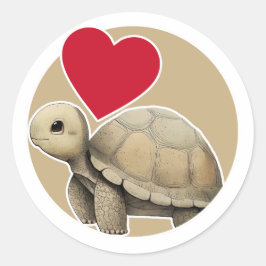 Tortoise Ronde Sticker