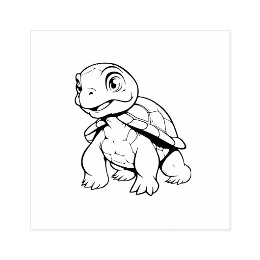 Tortoise Rubberstempel (Afrduk)