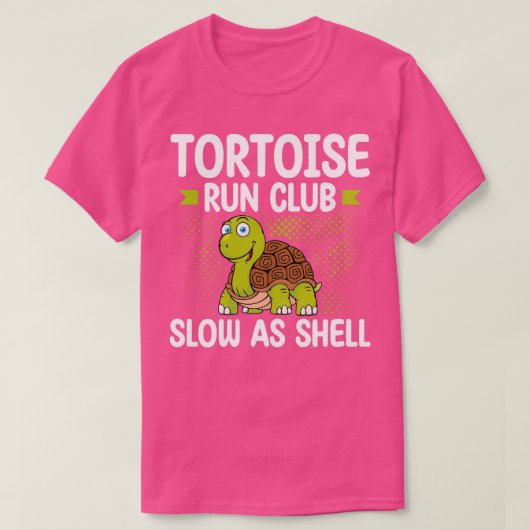 Tortoise Running Club langzaam als Shell Runner Ma T-shirt (Design voorkant)
