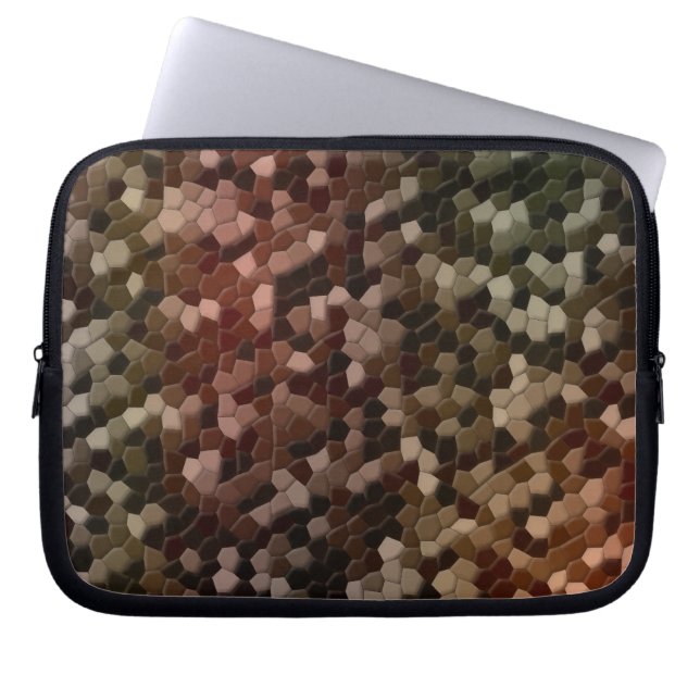 Tortoise Shell Camo Laptop Sleeve (Voorkant)
