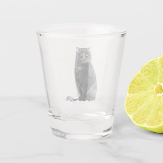 Tortoise Shell Kitty Cat Shot Glas (Achterkant)