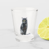 Tortoise Shell Kitty Cat Shot Glas (Voorkant)