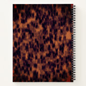 Tortoise Shell Pattern Animal Print Custom Initiaa Notitieboek (Achterkant)