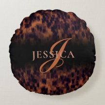 Tortoise Shell Pattern Animal Print Monogram Naam
