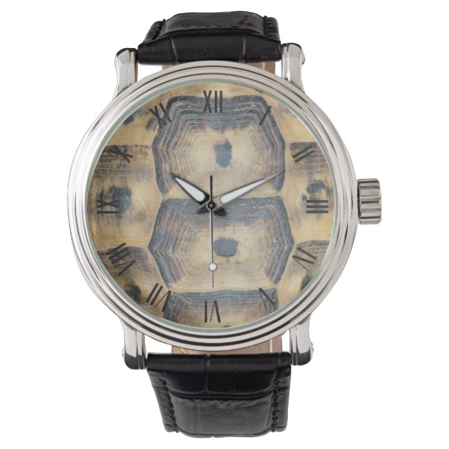 Tortoise Shell Pattern Horloge (Voorkant)