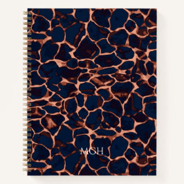 Tortoise Shell Personalized Monogram Journal Notitieboek