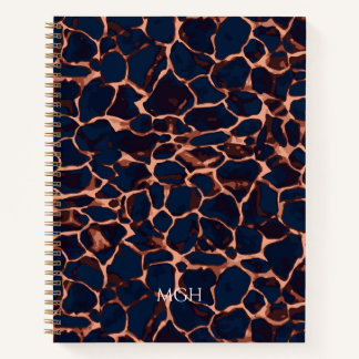 Tortoise Shell Personalized Monogram Journal Notitieboek