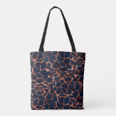 Tortoise Shell Personalized Monogram  Tote Bag (Achterkant)