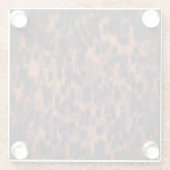 Tortoise Shell Print Pattern Decorative Home Decor Glazen Onderzetter (Achterkant)