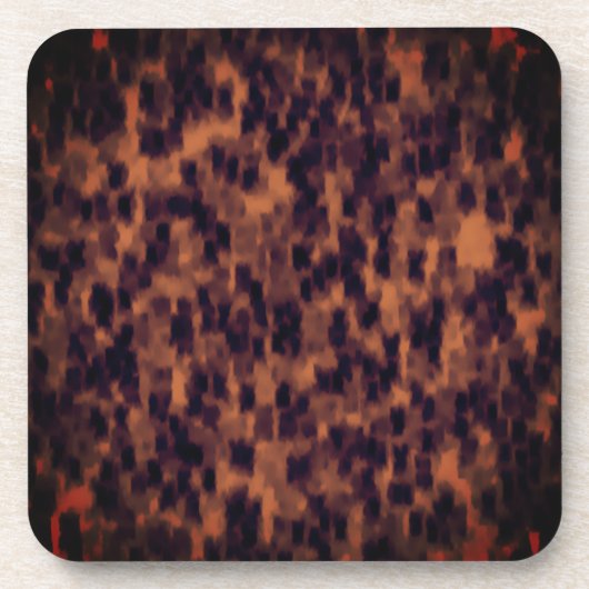 Tortoise Shell Print Pattern Decorative Kitchen Bier Onderzetter (Voorkant)