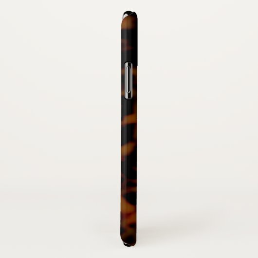 Tortoise Shell Print/Pattern, donkerbruin Case-Mate iPhone Case (Achterkant / rechts)