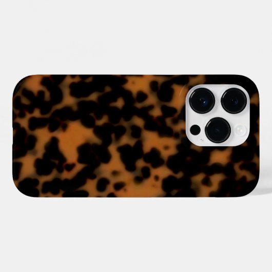 Tortoise Shell Print, Sable Dark Amber Brown Case-Mate iPhone Case (Achterkant (horizontaal))