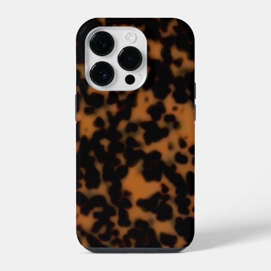 Tortoise Shell Print, Sable Dark Amber Brown iPhone Hoesje (Achterkant)