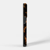 Tortoise Shell Print, Sable Dark Amber Brown iPhone Hoesje (Rechterkant)