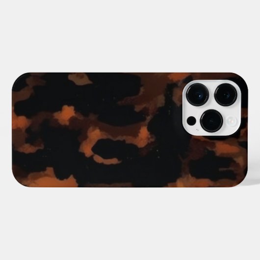 Tortoise Shell Retro, Chic Tortoiseshell patroon iPhone Hoesje (Achterkant horizontaal)