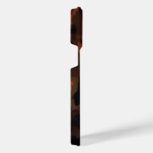 Tortoise Shell Retro, Chic Tortoiseshell patroon iPhone Hoesje (Rechterkant)