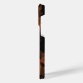 Tortoise Shell Retro, Chic Tortoiseshell patroon iPhone Hoesje (Linkerkant)