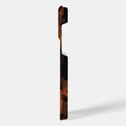 Tortoise Shell Retro, Chic Tortoiseshell patroon iPhone Hoesje (Linkerkant)