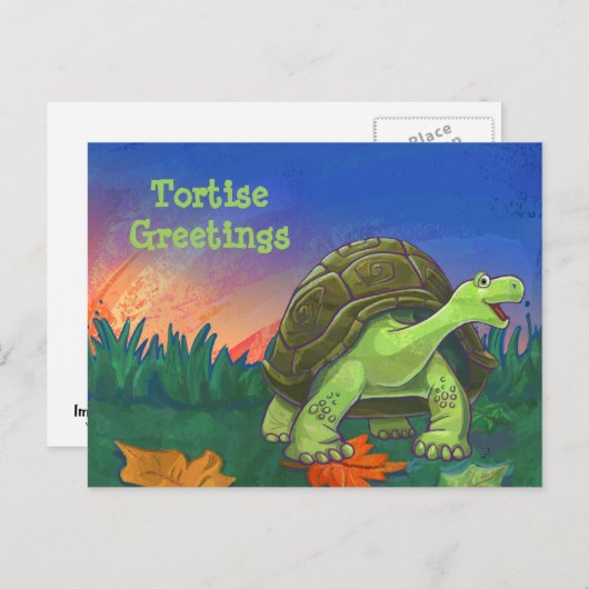 Tortoise Stationery Briefkaart (Voorkant / Achterkant)