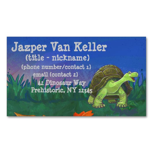 Tortoise Stationery Magnetisch Visitekaartje (Voorkant)