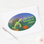 Tortoise Stationery Ovale Sticker (Envelop)