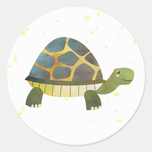 Tortoise Stickers - Turtle Party Decorations (Voorkant)