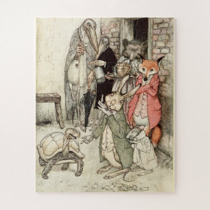  Tortoise & The Hare van Arthur Rackham Legpuzzel