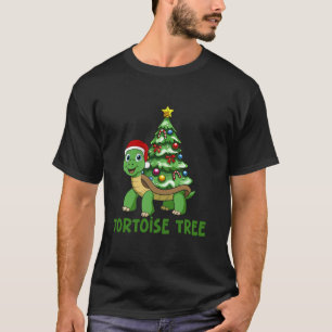 Tortoise Tree Christmas Turtle Pet Santa Funny Paj T-shirt