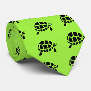 Tortoise Turtle Animal Wood Engraving Stropdas