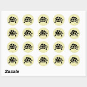 Tortoise Turtle Ronde Sticker (Vel)