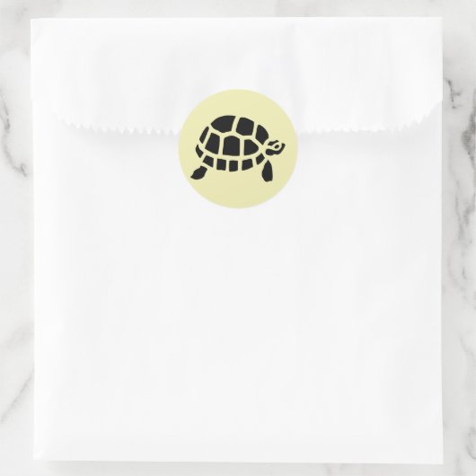 Tortoise Turtle Ronde Sticker (Tas)