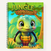 Tortoise Unique Box Turtle Woodland Wildlife 🐢 Notitieboek (Voorkant)