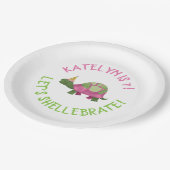 Tortoise Verjaardagsfeestje Borden - Turtle Birthd Papieren Bordje (Gekanteld)