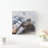 Tortoise Vierkante Klok (Huis)