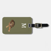 Tortoise - voeg bagagelabel monogram toe (Voorkant horizontaal)