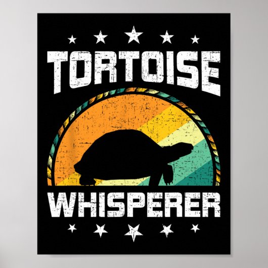 Tortoise Whisperer Fly Fishing Aquarium Fish Tank Poster (Voorkant)